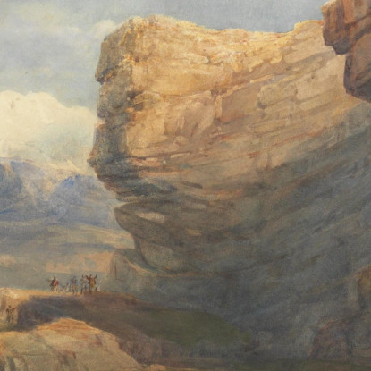 Isola Del Pirata David Cox dcx40 quadro stampato su tela