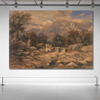 La Trappola Per Salmoni David Cox dcx48 quadro stampato su tela