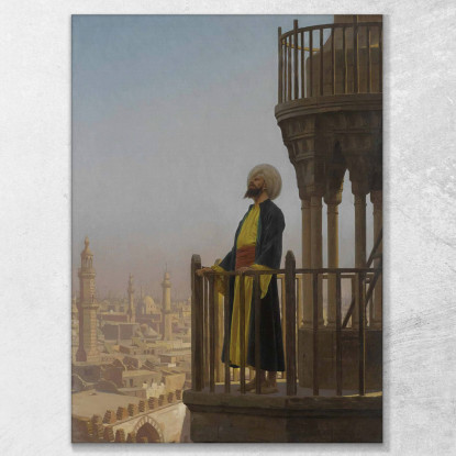 Le Muezzin Jean-Léon Gérôme jlg75 quadro stampato su tela