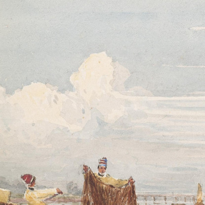 Il Tamigi A Battersea David Cox dcx50 quadro stampato su tela