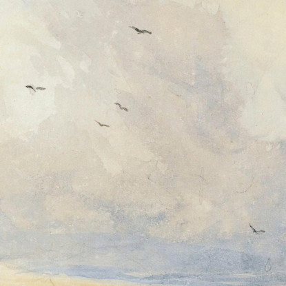Sabbie Di Ulverstone Cumbria David Cox dcx54 quadro stampato su tela