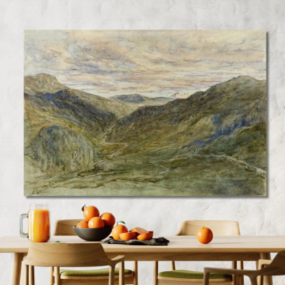 Veduta In Galles David Cox dcx55 quadro stampato su tela