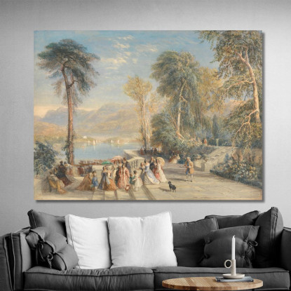 Windermere Durante La Regata David Cox dcx58 quadro stampato su tela