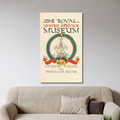 Il Museo Reale Del Servizio Unito Per La Metropolitana Di Londra Edward McKnight Kauffer emk15 quadro stampato su tela