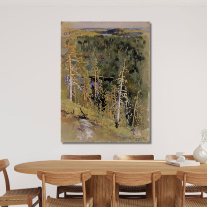 Paisaje Forestal Eero Järnefelt ejr7 cuadro en lienzo