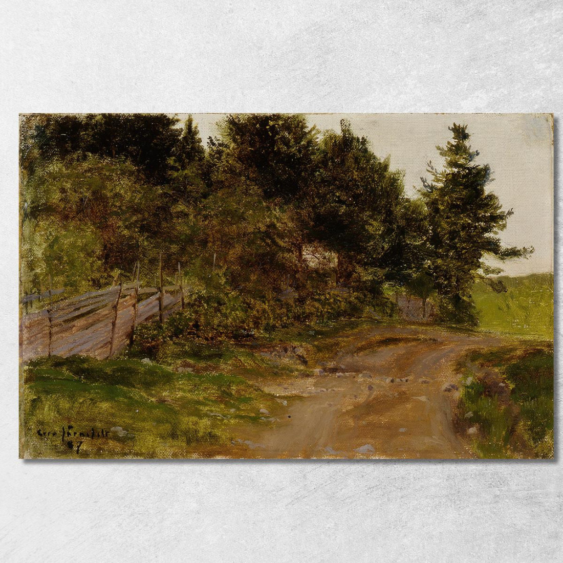 Sendero En El Bosque Eero Järnefelt ejr25 cuadro en lienzo Sendero En El Bosque Eero Järnefelt ejr25 cuadro en lienzo