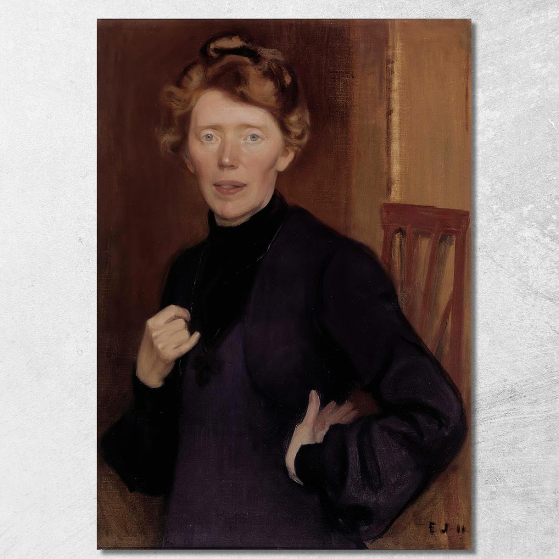 Retrato De Tekla Hultin Eero Järnefelt ejr30 cuadro en lienzo Retrato De Tekla Hultin Eero Järnefelt ejr30 cuadro en lienzo