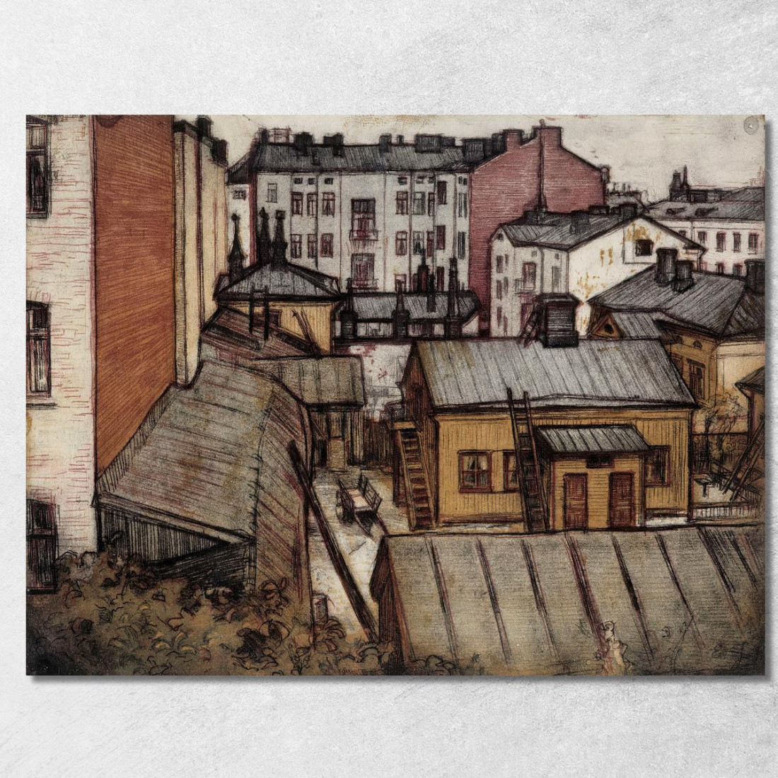 Vista Desde La Casa Del Artista En Bernhardinkatu Eero Järnefelt ejr39 cuadro en lienzo Vista Desde La Casa Del Artista En Bernhardinkatu Eero Järnefelt ejr39 cuadro en lienzo
