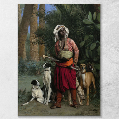 Maestro Dei Segugi Jean-Léon Gérôme jlg88 quadro stampato su tela