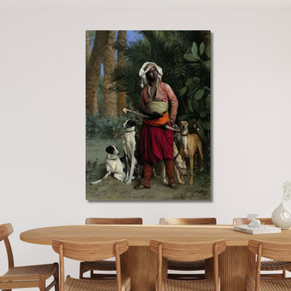 Maestro Dei Segugi Jean-Léon Gérôme jlg88 quadro stampato su tela