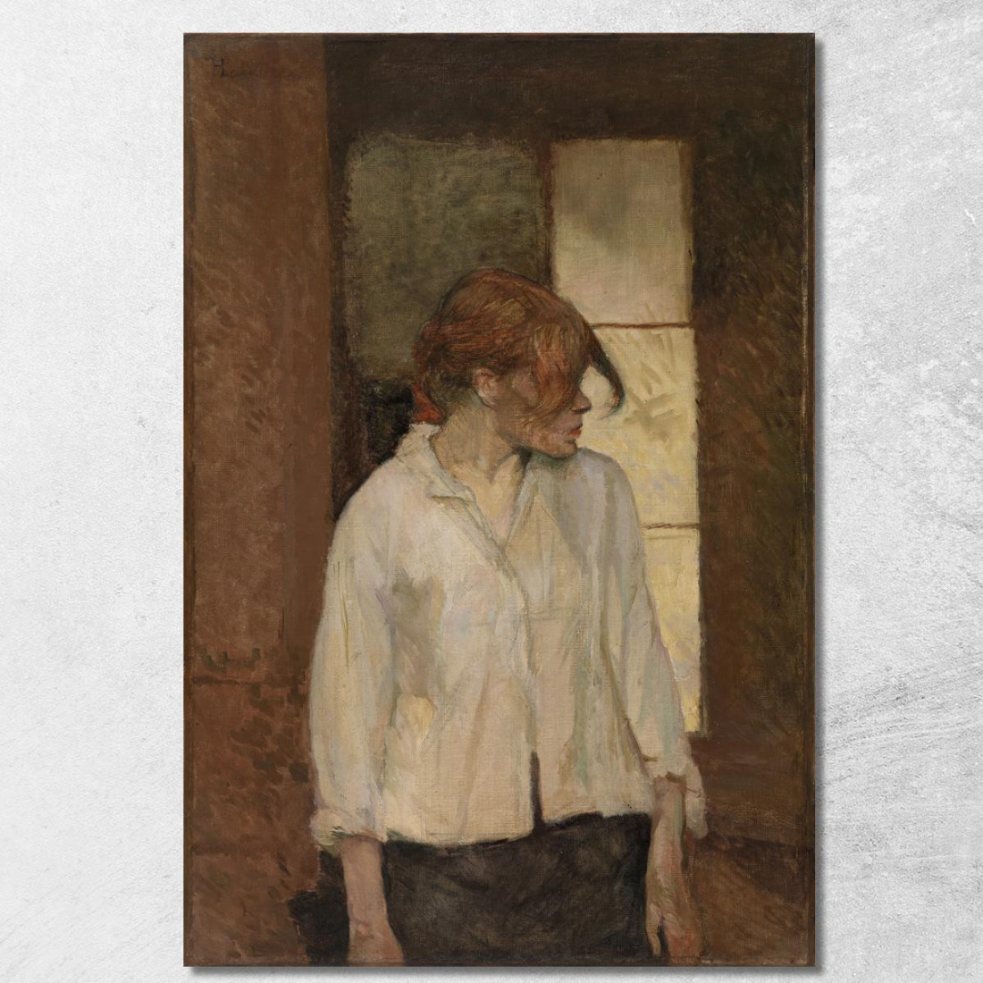 A Montrouge Rosa La Rouge Henri de Toulouse-Lautrec htl9 quadro stampato su tela A Montrouge Rosa La Rouge Henri de Toulouse-Lautrec htl9 quadro stampato su tela