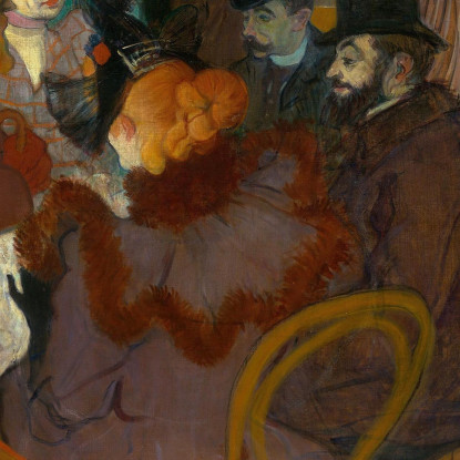 Al Moulin Rouge Henri de Toulouse-Lautrec htl14 quadro stampato su tela