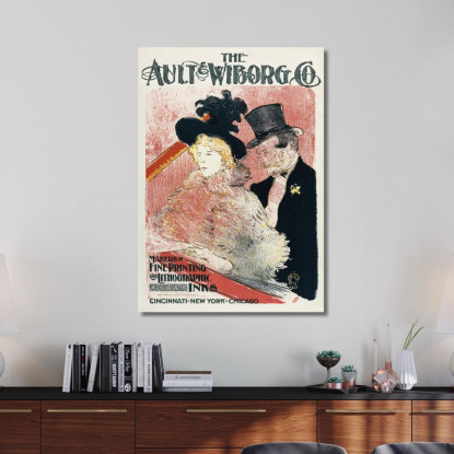 Ault E Wiborg - Pubblicità 105 Henri de Toulouse-Lautrec htl19 quadro stampato su tela