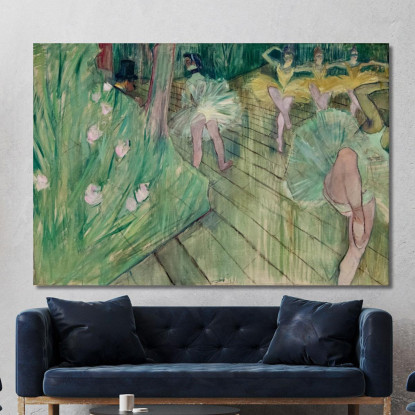 Scena Di Balletto Henri de Toulouse-Lautrec htl23 quadro stampato su tela