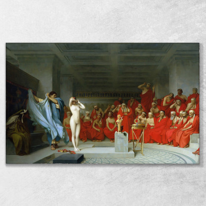 Frine Svelata Davanti All'Areopago Jean-Léon Gérôme jlg93 quadro stampato su tela