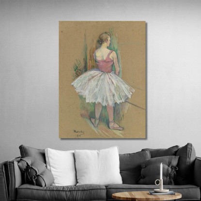Ballerina Vista Di Schiena Henri de Toulouse-Lautrec htl30 quadro stampato su tela