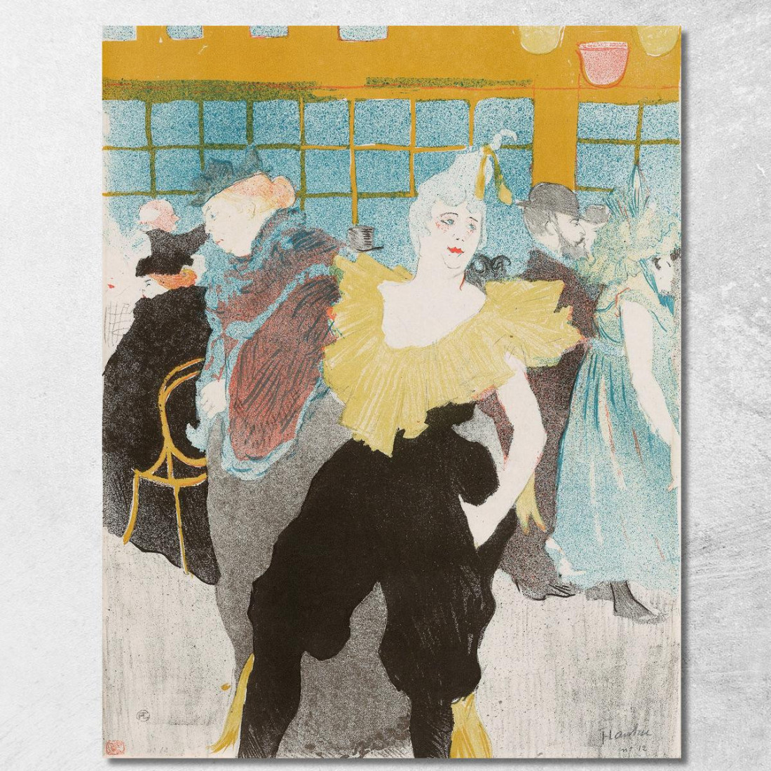 Elles - La Clownesse Henri de Toulouse-Lautrec htl34 quadro stampato su tela Elles - La Clownesse Henri de Toulouse-Lautrec htl34 quadro stampato su tela