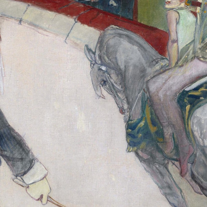 Cavallerizza Al Cirque Fernando Henri de Toulouse-Lautrec htl37 quadro stampato su tela