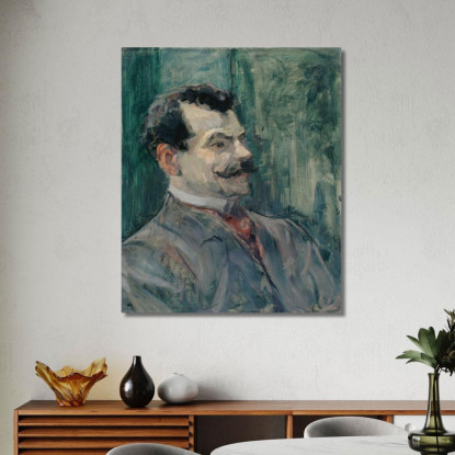 Ritratto Di André Rivoire Henri de Toulouse-Lautrec htl81 quadro stampato su tela
