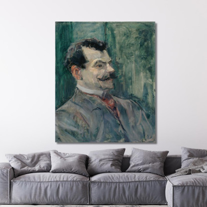 Ritratto Di André Rivoire Henri de Toulouse-Lautrec htl81 quadro stampato su tela