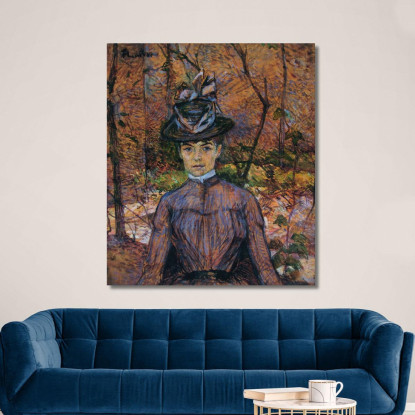 Ritratto Di Suzanne Valadon Henri de Toulouse-Lautrec htl84 quadro stampato su tela
