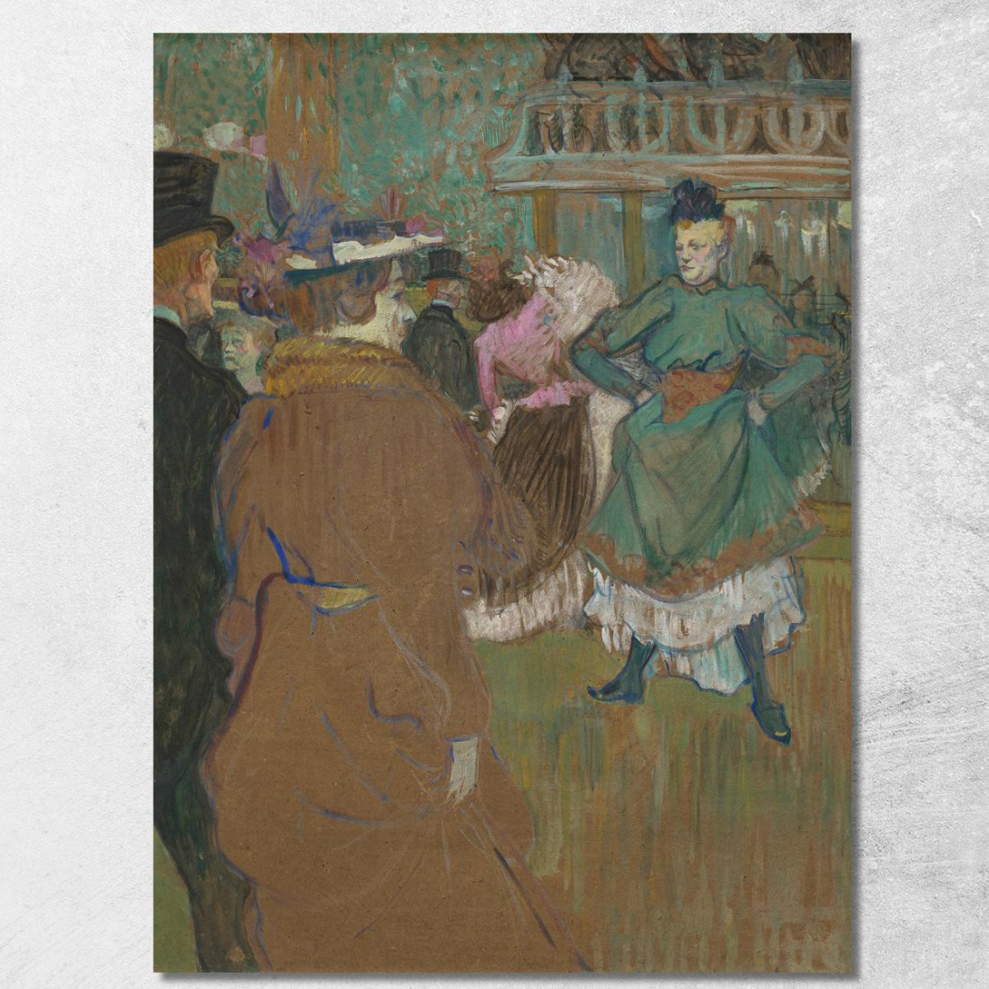 Quadriglia Al Moulin Rouge Henri de Toulouse-Lautrec htl87 quadro stampato su tela Quadriglia Al Moulin Rouge Henri de Toulouse-Lautrec htl87 quadro stampato su tela
