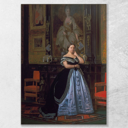 Ritratto Di Charlotte De Rothschild Jean-Léon Gérôme jlg101 quadro stampato su tela
