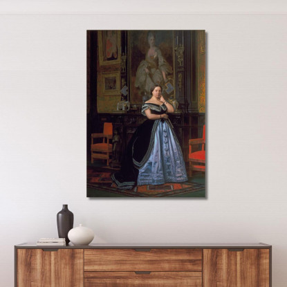 Ritratto Di Charlotte De Rothschild Jean-Léon Gérôme jlg101 quadro stampato su tela