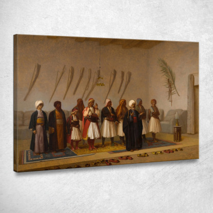 Preghiera Nella Casa Del Capo Arnauta Jean-Léon Gérôme jlg104 quadro stampato su tela