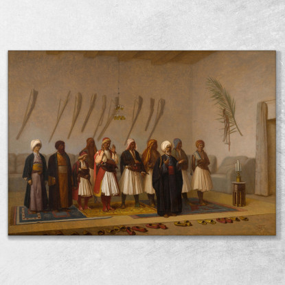 Preghiera Nella Casa Del Capo Arnauta Jean-Léon Gérôme jlg104 quadro stampato su tela