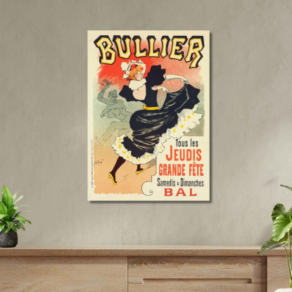 Manifesto Per Il Ballo Bullier Henri Georges Meunier hgm1 quadro stampato su tela