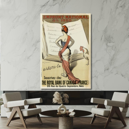 Sottoscrivete Presso The Royal Bank Of Canada France Henri Georges Meunier hgm18 quadro stampato su tela