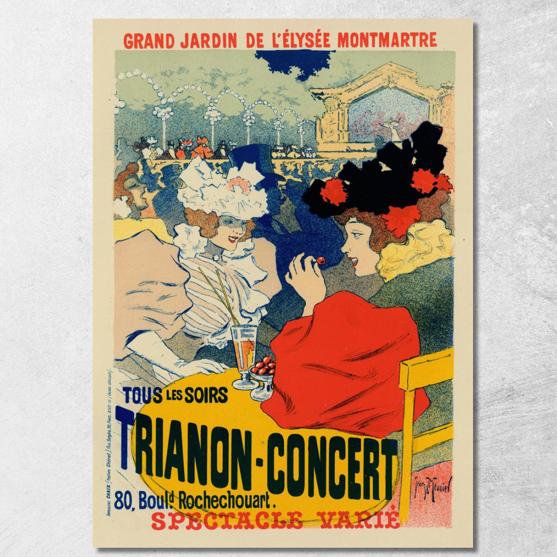 Trianon-Concert Henri Georges Meunier hgm21 quadro stampato su tela Trianon-Concert Henri Georges Meunier hgm21 quadro stampato su tela