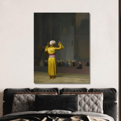 Preghiera Nella Moschea Jean-Léon Gérôme jlg107 quadro stampato su tela