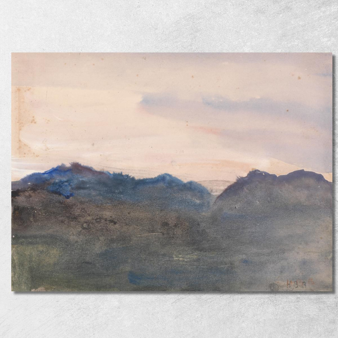 Paesaggio Serale Hercules Brabazon Brabazon hbb22 quadro stampato su tela Paesaggio Serale Hercules Brabazon Brabazon hbb22 quadro stampato su tela