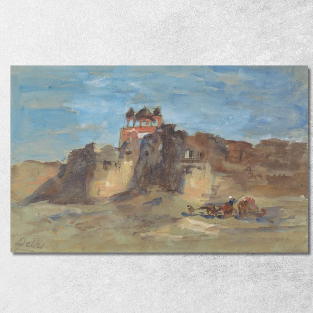 Forte Rosso Nuova Delhi Hercules Brabazon Brabazon hbb46 quadro stampato su tela Forte Rosso Nuova Delhi Hercules Brabazon Brabazon hbb46 quadro stampato su tela