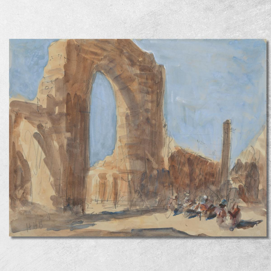 Forte Rosso Nuova Delhi Hercules Brabazon Brabazon hbb47 quadro stampato su tela Forte Rosso Nuova Delhi Hercules Brabazon Brabazon hbb47 quadro stampato su tela