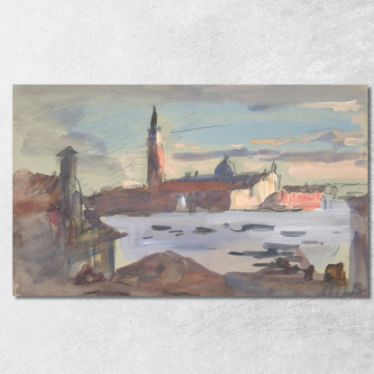 San Giorgio Maggiore Venezia Hercules Brabazon Brabazon hbb49 quadro stampato su tela