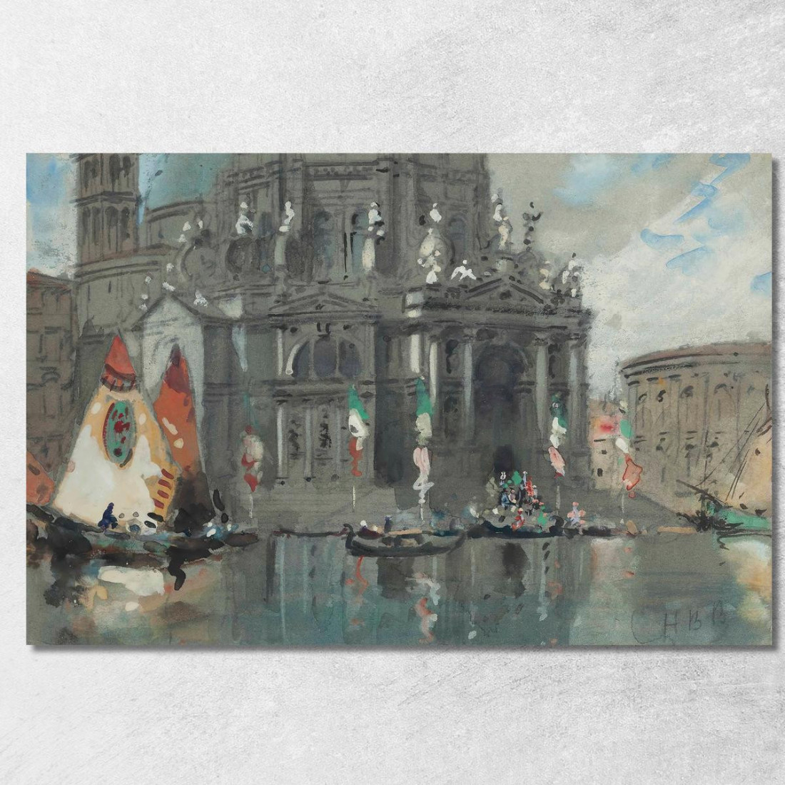 Santa Maria Della Salute Venezia 2 Hercules Brabazon Brabazon hbb50 quadro stampato su tela Santa Maria Della Salute Venezia 2 Hercules Brabazon Brabazon hbb50 quadro stampato su tela