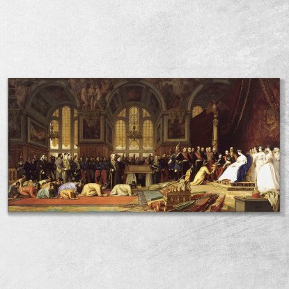 Ricevimento Degli Ambasciatori Siamesi Da Parte Dell'Imperatore Napoleone Ii Jean-Léon Gérôme jlg114 quadro stampato su tela