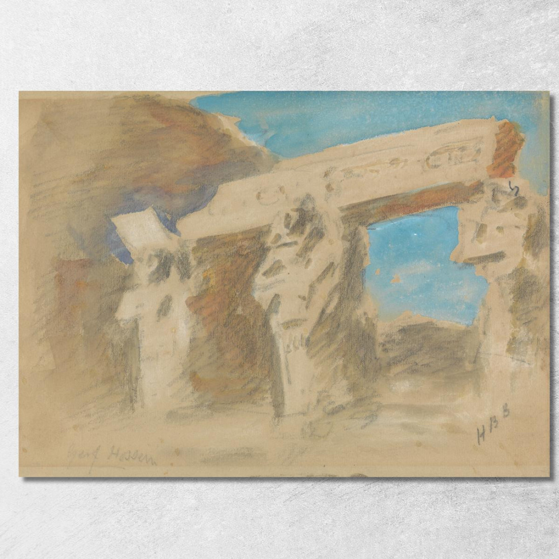 Tempio Di Gerf Hussein Hercules Brabazon Brabazon hbb60 quadro stampato su tela Tempio Di Gerf Hussein Hercules Brabazon Brabazon hbb60 quadro stampato su tela