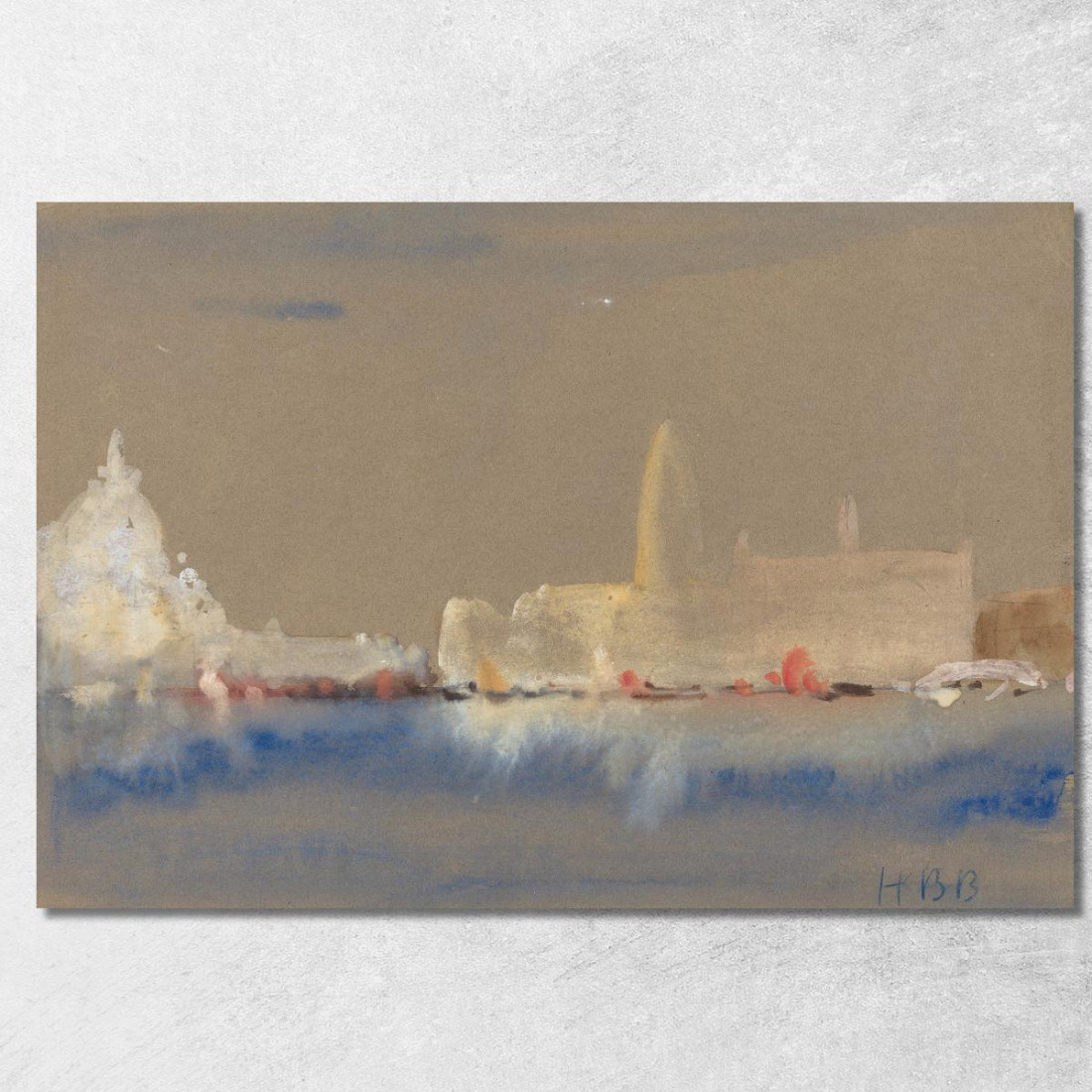La Salute E Il Palazzo Ducale Dal Bacino Di San Marco Hercules Brabazon Brabazon hbb66 quadro stampato su tela La Salute E Il Palazzo Ducale Dal Bacino Di San Marco Hercules Brabazon Brabazon hbb66 quadro stampato su tela