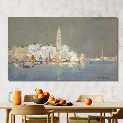 Capriccio Veneziano Con Un Campanile Hercules Brabazon Brabazon hbb69 quadro stampato su tela