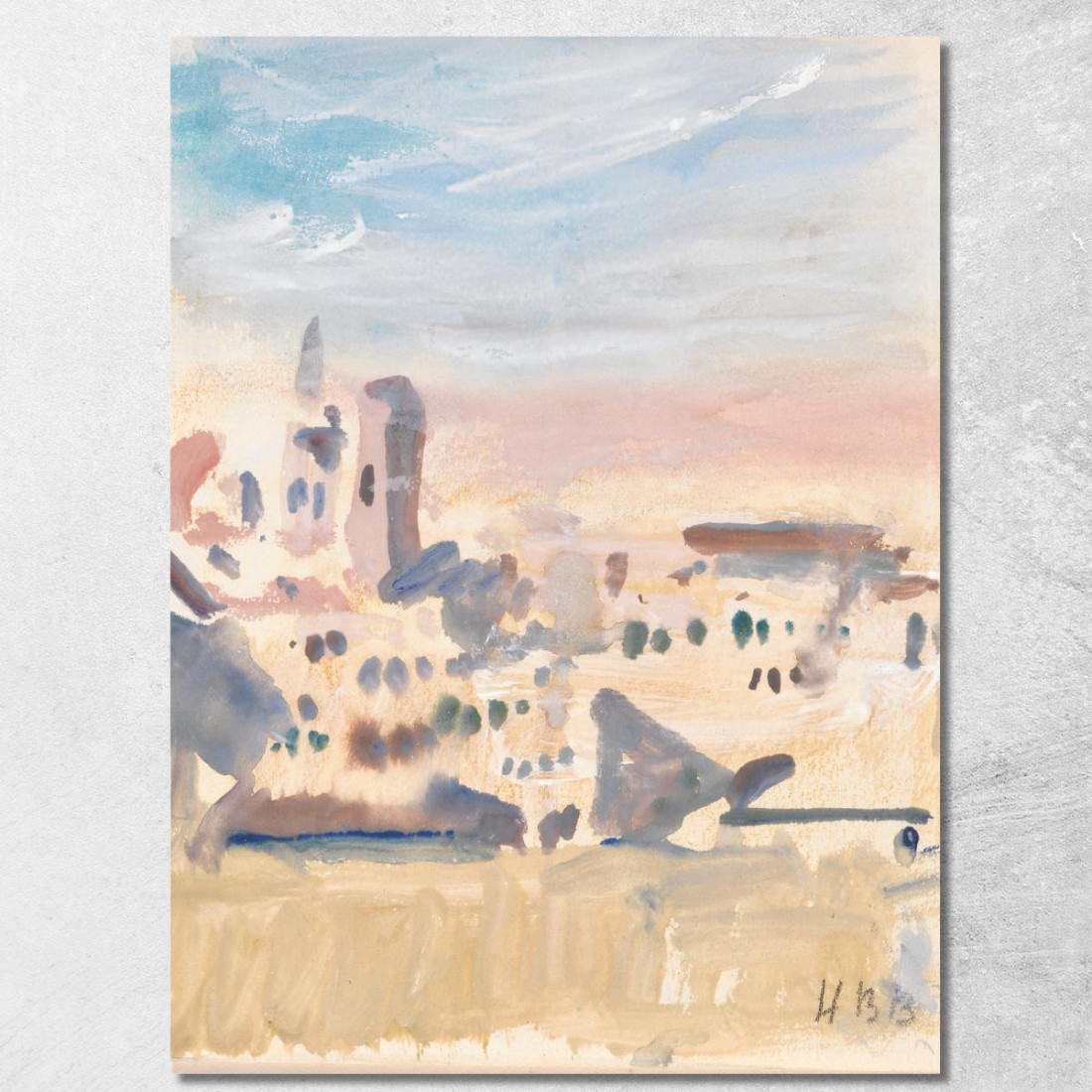 Vista Di Una Città Hercules Brabazon Brabazon hbb77 quadro stampato su tela Vista Di Una Città Hercules Brabazon Brabazon hbb77 quadro stampato su tela