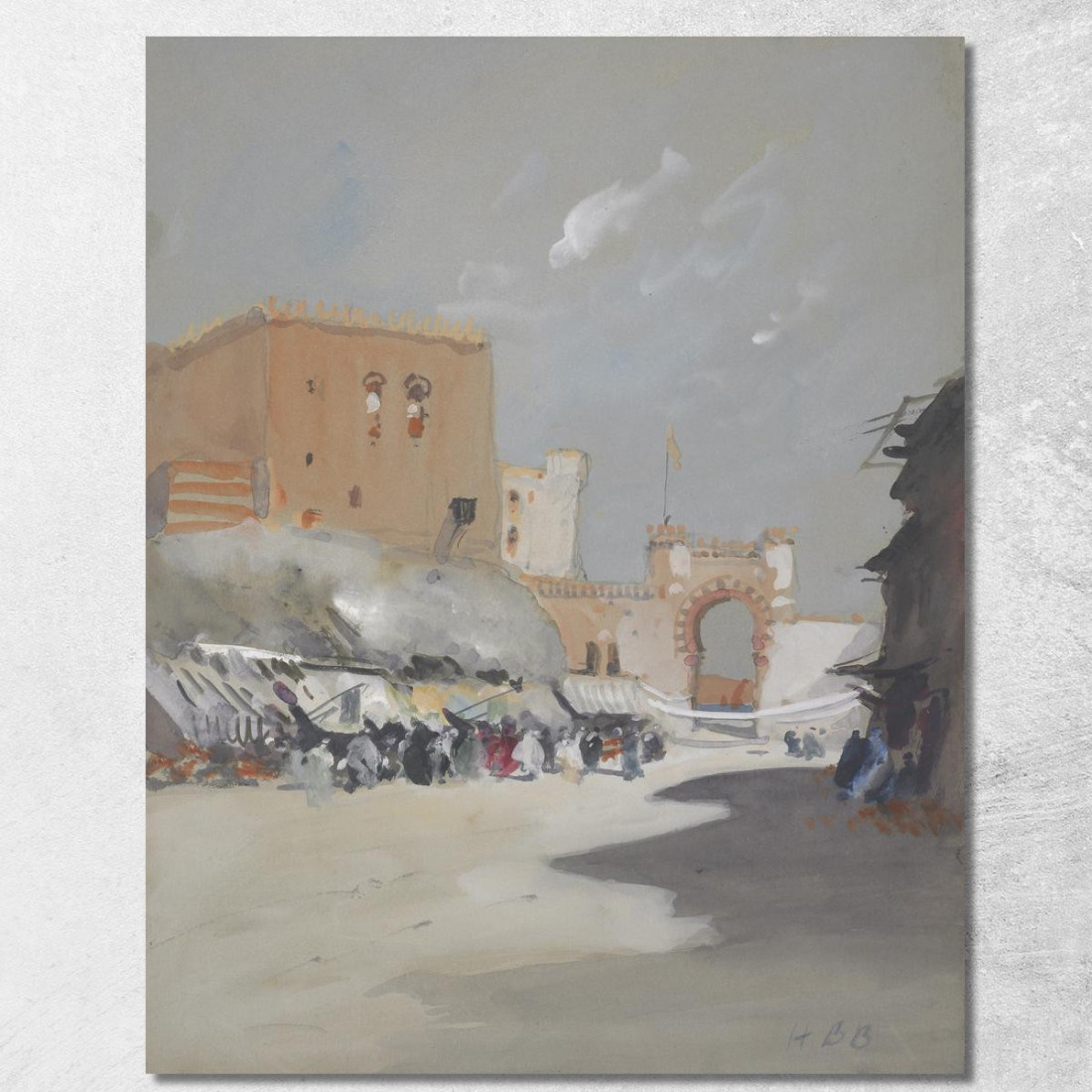 Villaggio Sul Mar Rosso Hercules Brabazon Brabazon hbb80 quadro stampato su tela Villaggio Sul Mar Rosso Hercules Brabazon Brabazon hbb80 quadro stampato su tela
