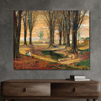 Bosco Di Faggi John Atkinson Grimshaw jag22 quadro stampato su tela