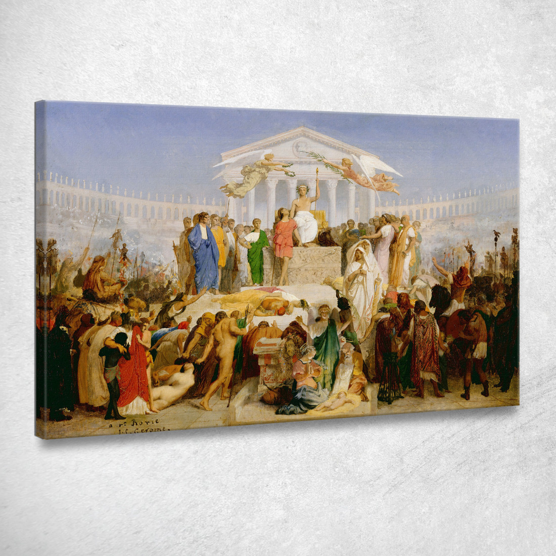 L'Età Di Augusto La Nascita Di Cristo Jean-Léon Gérôme jlg123 quadro stampato su tela