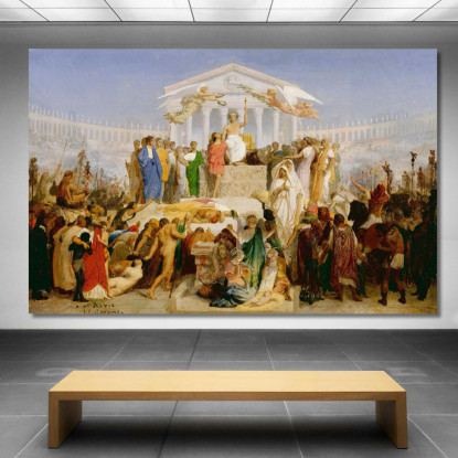 L'Età Di Augusto La Nascita Di Cristo Jean-Léon Gérôme jlg123 quadro stampato su tela