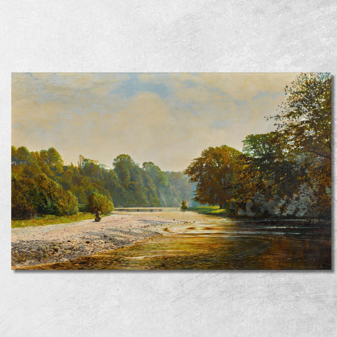 Passaggi Sul Fiume Bolton Abbey John Atkinson Grimshaw jag66 quadro stampato su tela Passaggi Sul Fiume Bolton Abbey John Atkinson Grimshaw jag66 quadro stampato su tela