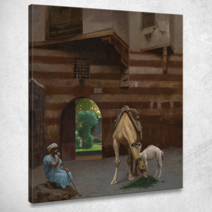 Il Cammelliere Jean-Léon Gérôme jlg126 quadro stampato su tela
